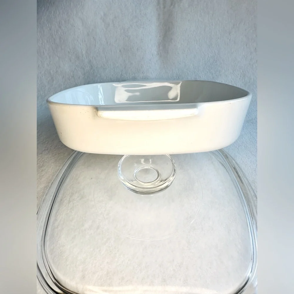 Corningware Blue Cornflower with‎ Lid Baking Dish 1 QT casserole Vintage